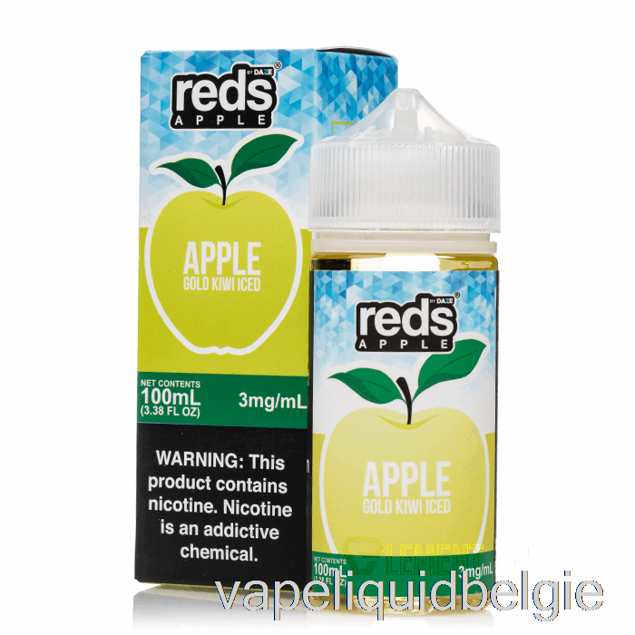 Vape Smaken Iced Gold Kiwi - Rode Appel E-liquid - 7 Daze - 100ml 0mg